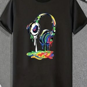 2/$12 bundle- NWOT men's headphones drip shirt